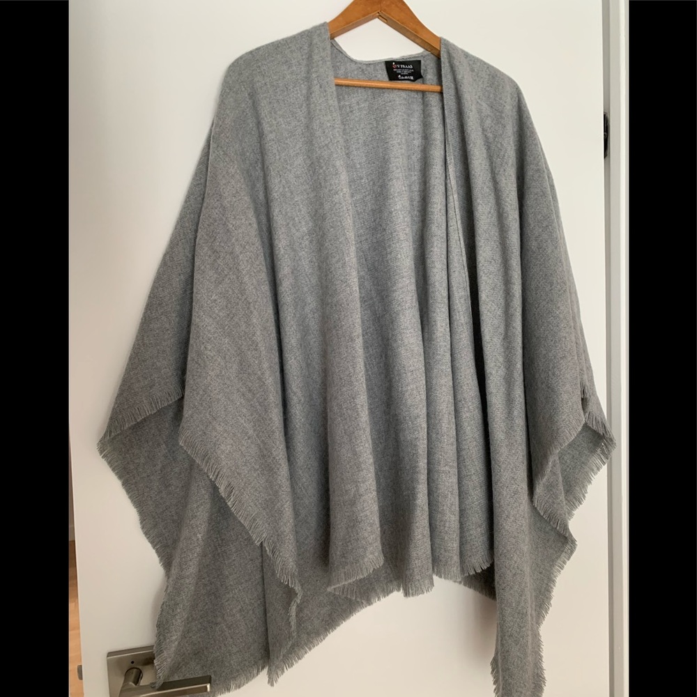 Grey shawl comfortable and compliments any outfit